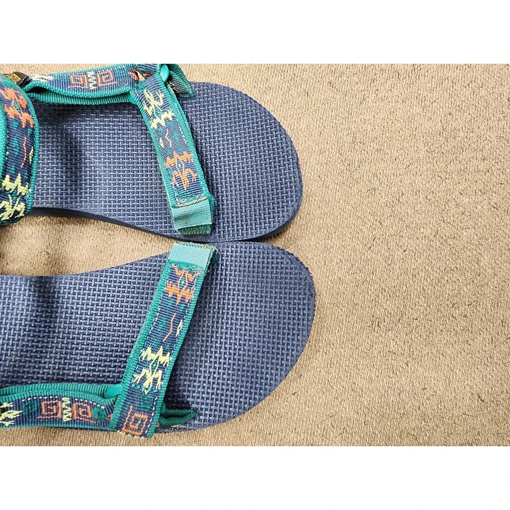 Teva Sandals Kids 5 Original Universal Blue Gecko Navy